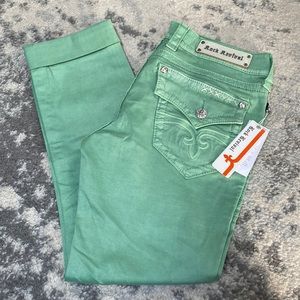 Rock Revival Mint Green Capris size 32